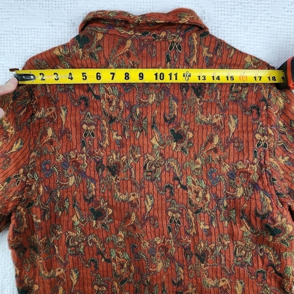 Vintage Tantrums Collection Embroidered Button Down Tapestry Jacket Size Large - Picture 9 of 13